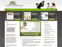 Tablet Screenshot of internetmarketingengine.com